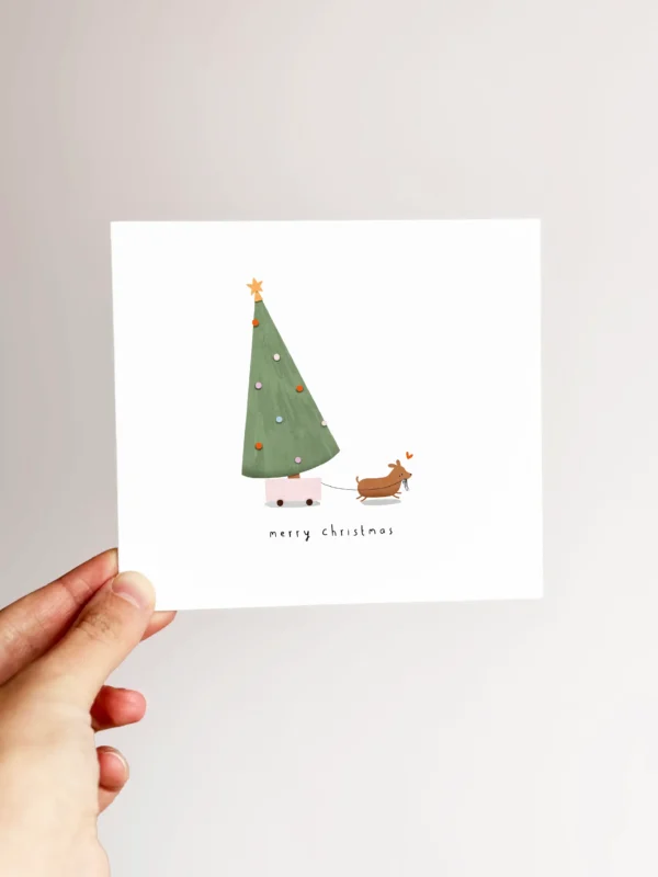 Setje van 8 kerstkaarten incl. enveloppen en stickervel - Afbeelding 2